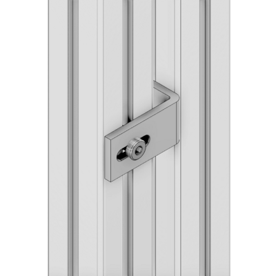 41-430-3 MODULAR SOLUTIONS ALUMINUM BRACKET 30 SERIES GUARD UNIT FIXING ANGLE 19 W/HARDWARE